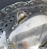 Antique Gorham Sterling Silver Bon Bon Dish w Pierced Decoration