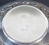 Stieff Sterling Silver Bowl With Floral Repousse Border