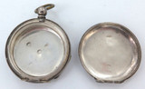 SUPER RARE 1879 Tasmanian Retailer Sterling Silver Pocket Watch Case / M Allen