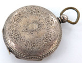 SUPER RARE 1879 Tasmanian Retailer Sterling Silver Pocket Watch Case / M Allen