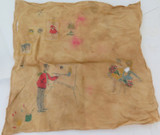 Delightful c1930s / 1940s Handkerchief / French Painter Artists Studio Scene.