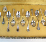 Set of 12 Sicilian Made .800 Silver Teaspoons