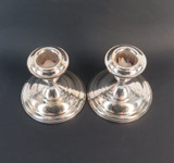 Pair of Vintage Mid-Century International Silver Co Bedside Candlesticks