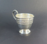Set of 6 Podstakannik / Tea Glass Holders in European Silver