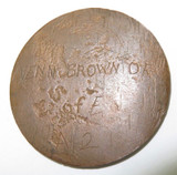 WW2 1940 Penny Makeshift Dog Tag. Engraved Details.