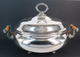 Large Vintage 'Crown Silver Company' Silverplate Serving Tureen