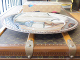 Large Vintage Wallace, USA Circular Silverplate Tray, 43cm