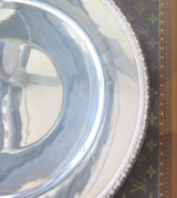 Large Vintage Wallace, USA Circular Silverplate Tray, 43cm