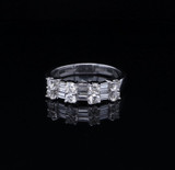 A Quality Vintage 1.03ct H-I VS Diamond Set Platinum Ring Size O Val $6095