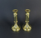 Pair of Vintage Luxury Baldwin, USA Gilt Metal Candlesticks