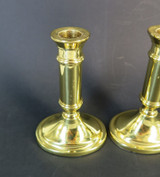 Pair of Vintage Luxury Baldwin, USA Gilt Metal Candlesticks