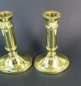 Pair of Vintage Luxury Baldwin, USA Gilt Metal Candlesticks