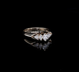 Vintage 14k Yellow Gold 0.70ct Diamond Set Ladies Ring Size M1/2 Val $3470