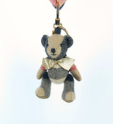 Burberry Cashmere Vintage Check Thomas Backpack Bear Bag Charm / Keyring