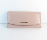 Burberry Patent Porter Continental Purse in Powder Pink
