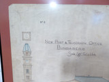 Rare Verified Historical Document. Post & Telegraph Office, Bundaberg Plans