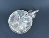 Decorative Artisan Made Bird and Lily Trinket Dish in Sterling Silver