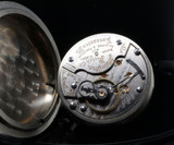 1909 Hamilton 940 Motor Barrel 18s 21 Ruby Jewels Nickle Silver OF Pocket Watch