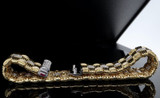 Roberto Coin Appassionata 18k Gold 1.58ct G Vs Diamond Basket Weave Bracelet