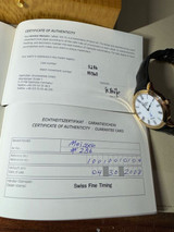 Auth. Glashütte Original Senator Meissen 18k Rose Gold Auto Wristwatch 100-10-01-01-04
