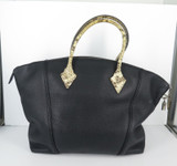 Louis Vuitton Python Trimmed Cachemire Leather Lockit MM Handbag