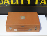 Antique Leather & Felt Travelling Case for a Mens Grooming Set