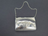Ladies Early 1900s English Sterling Silver and Monogrammed Purse