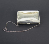 Ladies Early 1900s English Sterling Silver and Monogrammed Purse