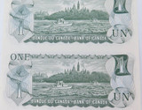 1973 Ottawa, Canada 4 Uncut $1 Notes. 100% Genuine.
