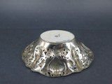 Intricate Silverplate Bon Bon Sweets Dish With Rose Detailing