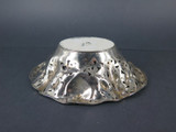 Intricate Silverplate Bon Bon Sweets Dish With Rose Detailing