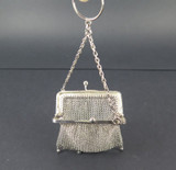 1917 English Sterling Silver Chatelaine Mesh Coin Purse