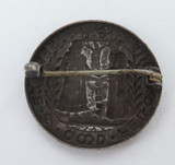 1901 Repose' English Sterling Silver “Good Fellowship Service” 31mm Badge.