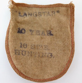 Super Rare Early 1900s “Langstar” 16S Hunting Mens Pocket Watch Cloth Sleeve.