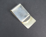 USA Designer Leonore Doskow Monogrammed M.A.F Silver Money Clip