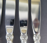 Wallace USA 'Grande Baroque' Sterling Silver 9" Dinner Knives x 6