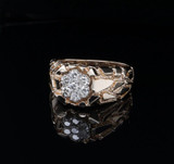 A Gentlemen’s 14ct Yellow Gold 0.56ct G-H Si-VS Diamond Set Mens Ring Val $4975