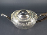 Victorian Atkin Bros, Sheffield Silverplate Teapot With Ebony Finial and Handle