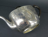 Victorian Atkin Bros, Sheffield Silverplate Teapot With Ebony Finial and Handle