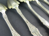 Set of 6 1903 R. Wallace, USA A1 Silverplate Grapefruit Spoons