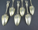 Set of 6 1903 R. Wallace, USA A1 Silverplate Grapefruit Spoons