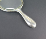 Antique Gorham, USA Sterling Silver Hand Held Repousse Dressing Table Mirror