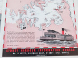 2 Rare 1937 Sydney Harbour Info. Bureau Large Magazine Adverts. Good Condition.
