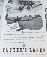 6 x 1936 / 1937 Foster's Lager Large Magazine Adverts. Good Condition.