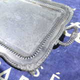 Huge Vintage Silverplate Serving Tray. Missing Foot