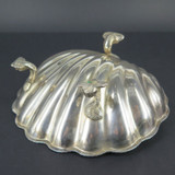 Decorative English Antique Silverplate Shell Shaped Bon Bon Dish