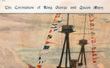 1911 Coronation Superb Large Colour Lithograph. “NEPTUNE” Full Broadside Salute
