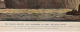 1911 Coronation Superb Large Colour Lithograph. “NEPTUNE” Full Broadside Salute