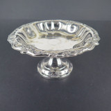 Antique Silverplate Scalloped Edged Bon Bon Compote