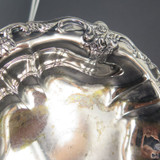 Antique Silverplate Scalloped Edged Bon Bon Compote